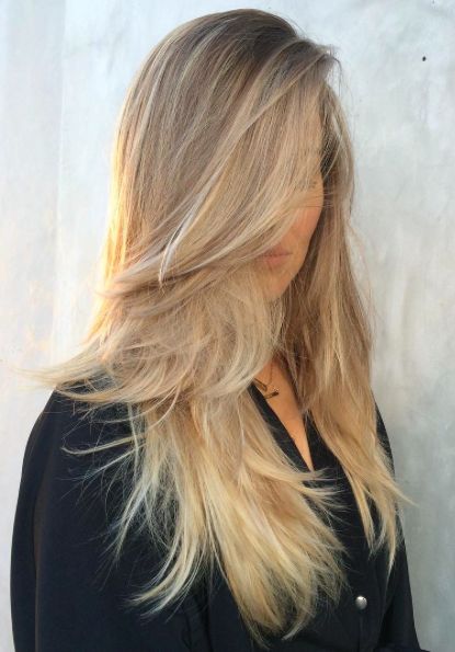 Haarschnitte mit Pony für langes Haar
