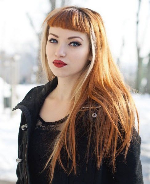Haarschnitte mit kurzem Pony