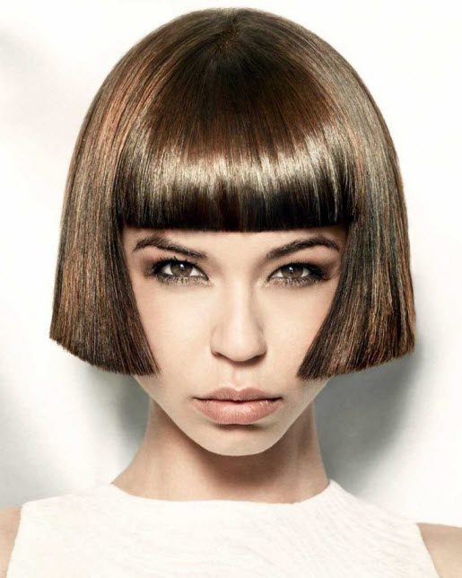 Haarschnitte mit Pony für kurzes Haar