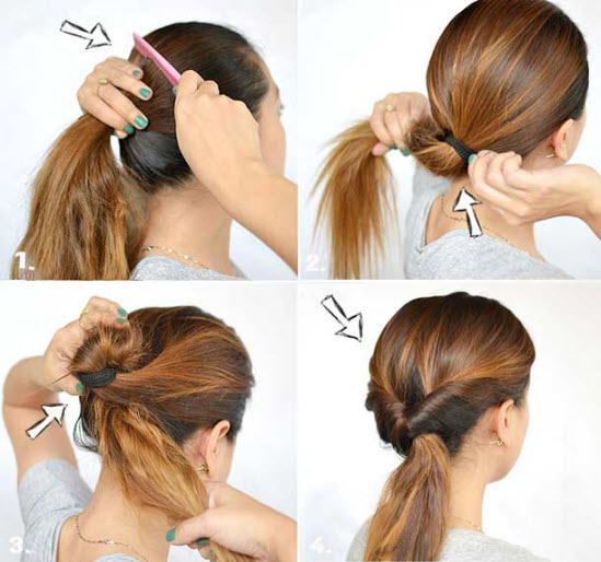 Coafuri DIY simple. Fotografii pas cu pas