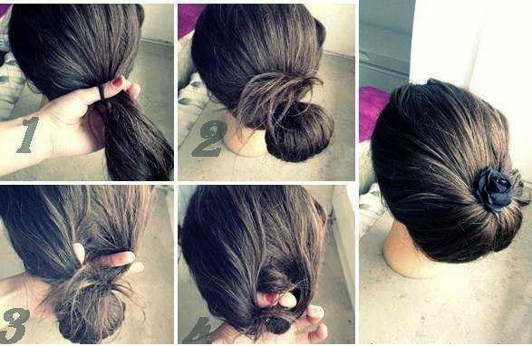 Coafuri DIY simple. Fotografii pas cu pas