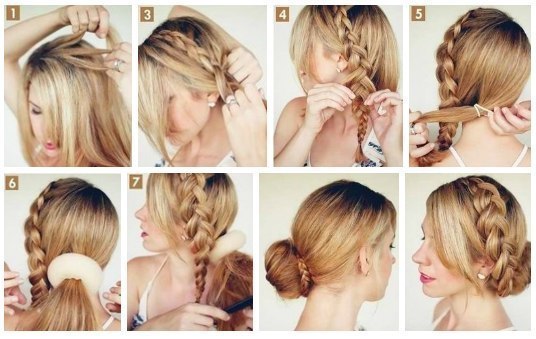 Coafuri DIY simple. Fotografii pas cu pas