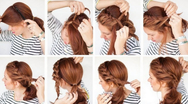 Coafuri DIY simple. Fotografii pas cu pas