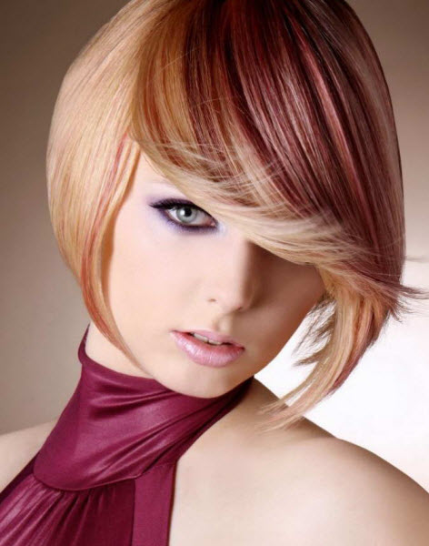 Haarschnitte mit Pony für kurzes Haar