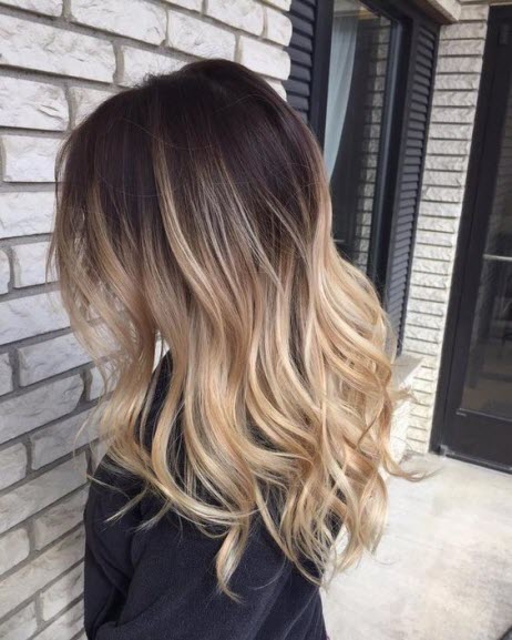 Barvení balayage pro tmavé vlasy