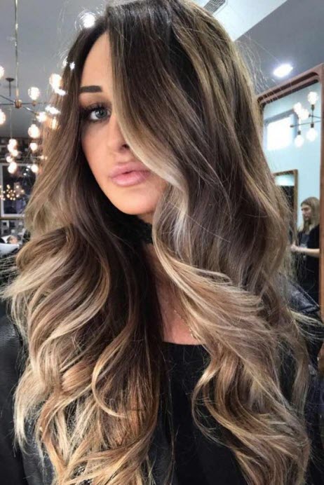 Barvení balayage pro tmavé vlasy