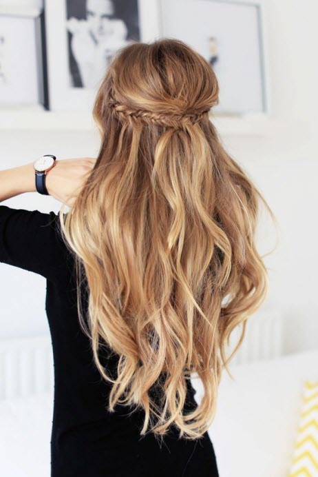 Zbarvení balayage na blond vlasy