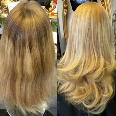 Olaplex: fotky před a po