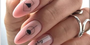 Minimalismus manikúry ve stylu geometrie: nápady 2024